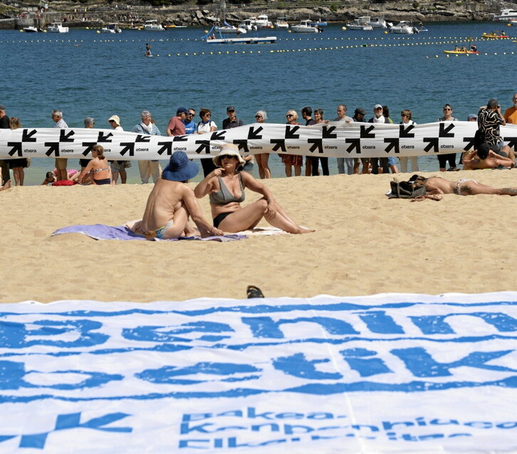 Ondarretan zebiltzanen arreta bereganatu du presoen etxeratzearen eskakizunak.