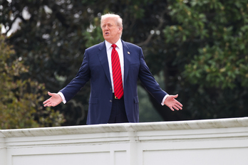El presidente de EEUU, Donald Trump, en la Casa Blanca.