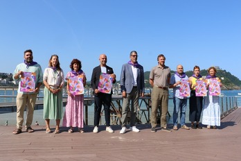 Donostiako Udalbatzak indarkeria sexisten aurkako kanpaina aurkeztu du, Aste Nagusiaren atarian.