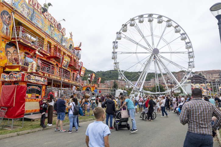 Imagen de archivo de las barracas de Aste Nagusia en Bilbo.