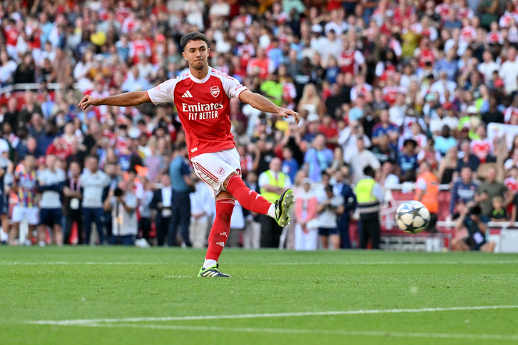 Zubimendi deslumbró al Emirates el sábado.