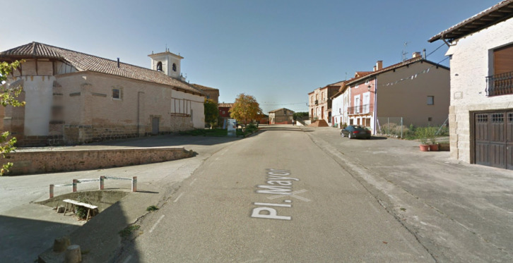 Plaza de Biloria, pueblo en que ha ocurrido el crimen.