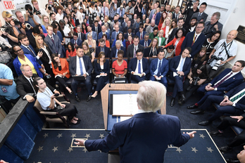 Trump informa del despliegue de la guardia nacional en Washington DC
