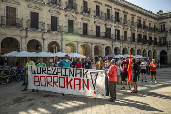 Movilización de los trabajadores de Enviser en Gasteiz en junio.