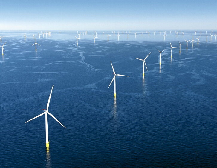 Parque eólico marino de Orsted.