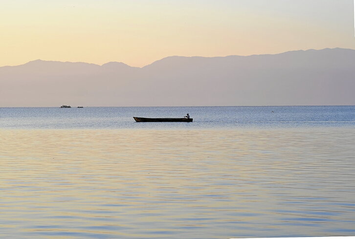 Vista del lago de Izabal. (Eddy Zeta | Prensa Comunitaria)