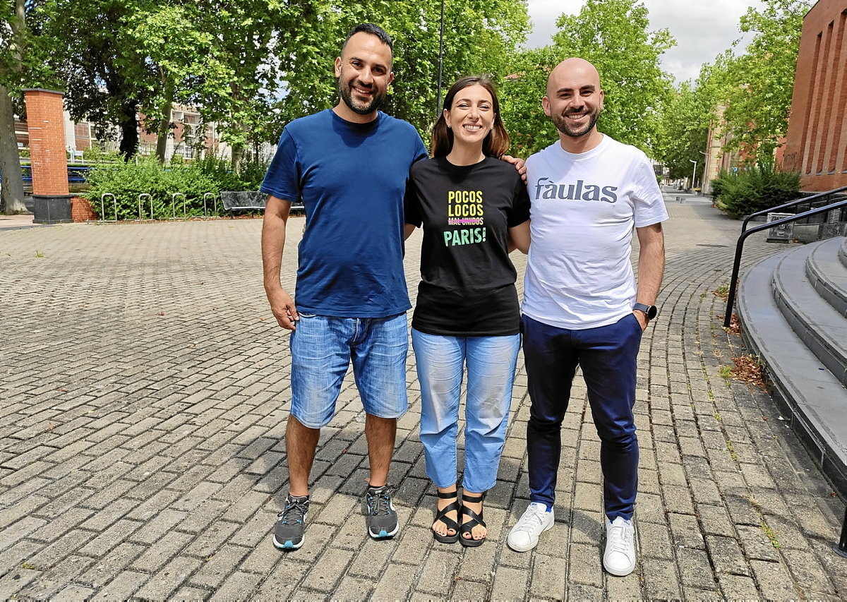 Activistas lingüísticos de Cerdeña. (Asier VERA)