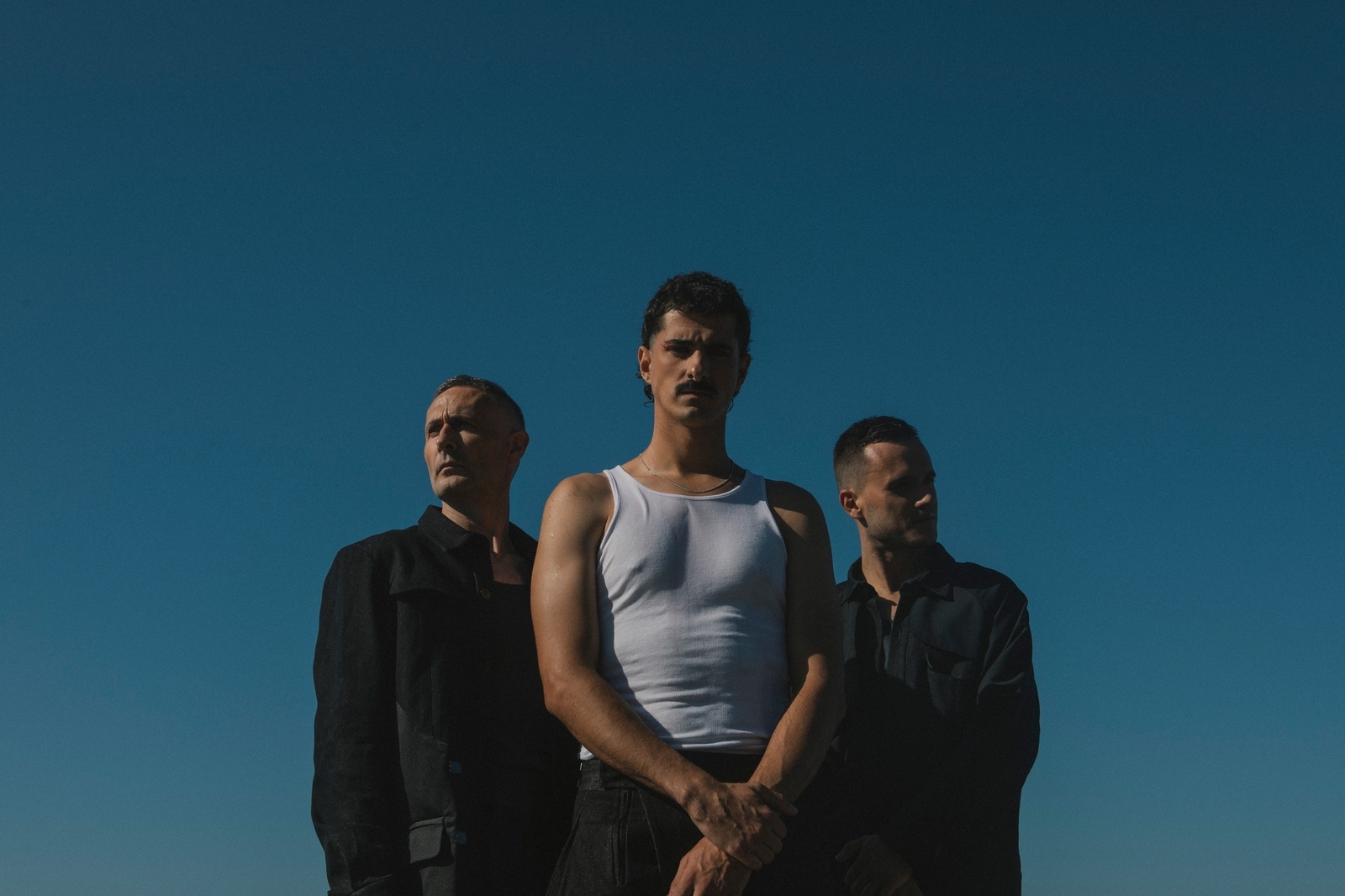 Bulego taldeko Tom, Xabi eta Ruben.