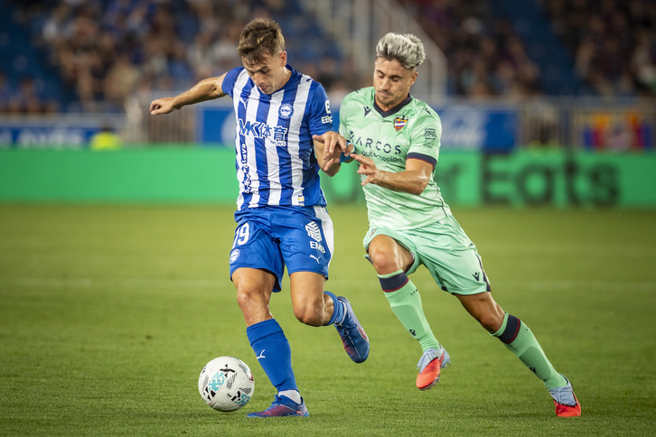 Pablo Ibáñez, en la victoria frente al Levante (2-1).