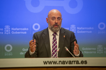 José Luis Arasti, consejero de Economía y Hacienda del Gobierno navarro, en una imagen de archivo.