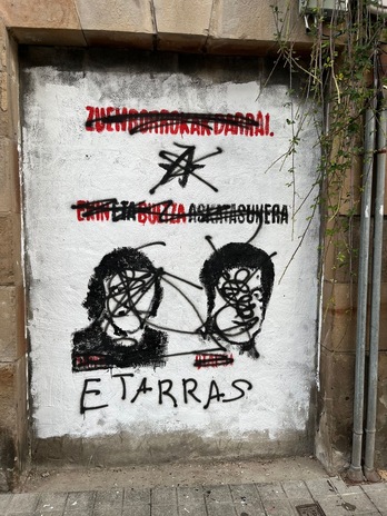 Durangon Txiki eta Otaegiren omenez egindako murala.
