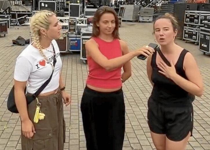 Kai Nakai, Maren eta Olatz Salvador, larunbatean bizitakoa kontatzen.