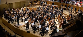 La Orquesta Nacional de España, en concierto.