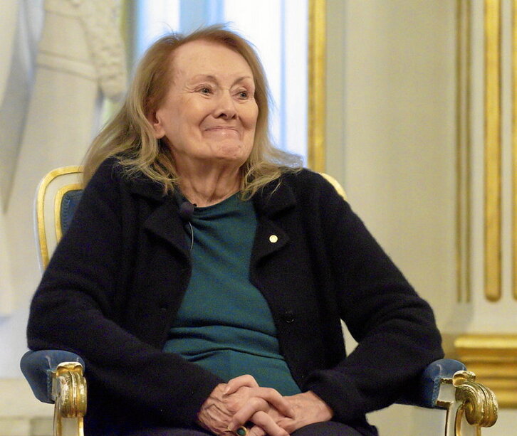 Annie Ernaux idazlea, 2022an hartutako irudi batean.