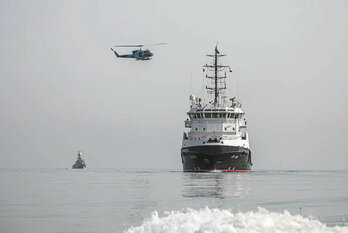 Maniobras militares iraníes.