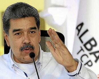 Nicolás Maduro, en una reunión con la ALBA.