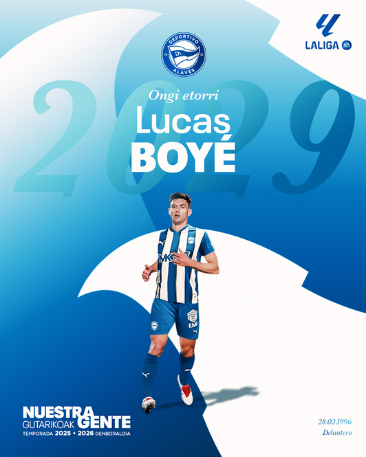 Lucas Boyé ya es nuevo jugador del Alavés.