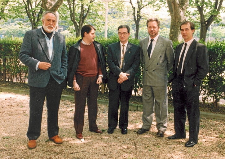 José Manuel Gorospe, segundo por la derecha.