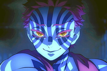 Fotograma de «Guardianes de la noche: Kimetsu no Yaiba - La fortaleza infinita», que ha batido récords de taquilla en Japón y el 12 de septiembre se estrena en nuestros cines.