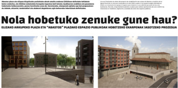 Espazio publikoen definizioan, herritarren parte hartzea eskatzen duen udal informazioa, irudian.