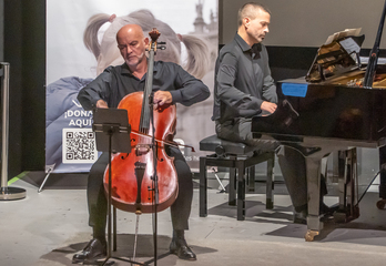 Ángel Luis Quintana (violonchelo) y Miguel Ángel Castro (piano).