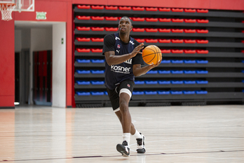 Hamidou Diallo, en sus primeros entrenamientos con Saski Baskonia.