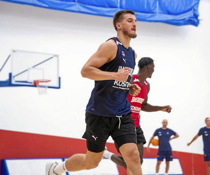 Clément Frisch, en la sesión de ayer en el BAKH.