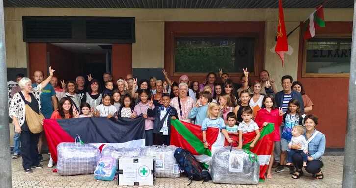 Euskal Herriaz agurtu dira haur sahararrak.