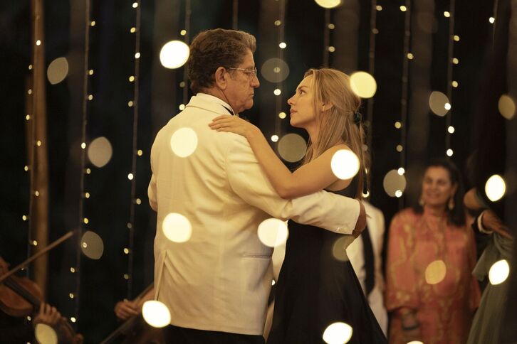 Ester Exposito eta Pedro Casablanc ‘El talento’ filmean.