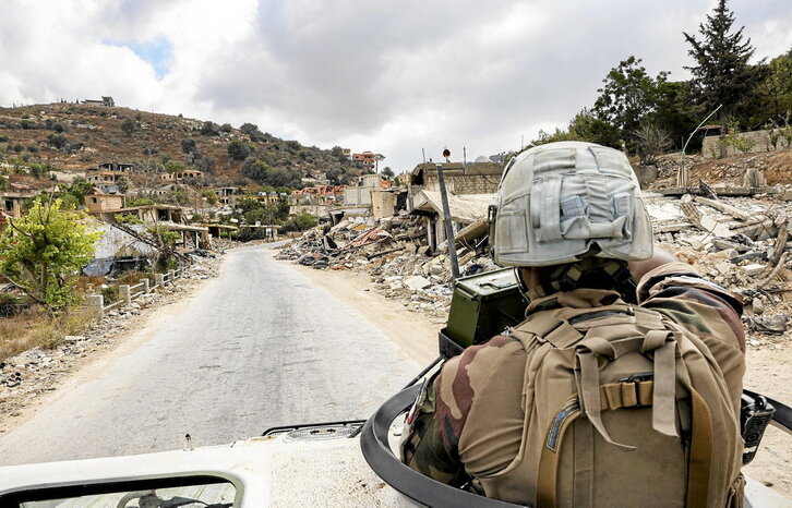 Cascos azules, de patrulla por el sur de Líbano.