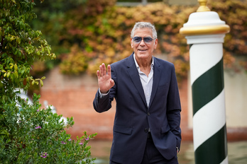 George Clooney, a su llegada a Venecia.