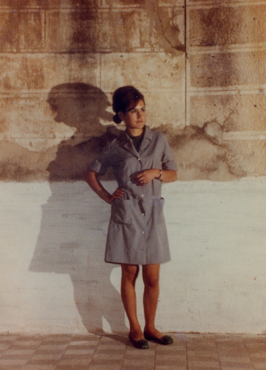 Arantza Arruti, kartzelako patioan.