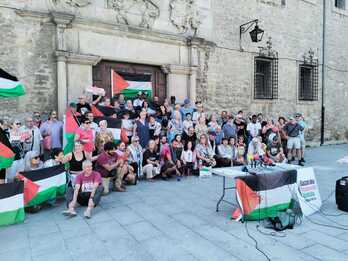 Aste honetan eman zuen Gazarako Mugimendu Globalak Sumud Flotillaren berri. 