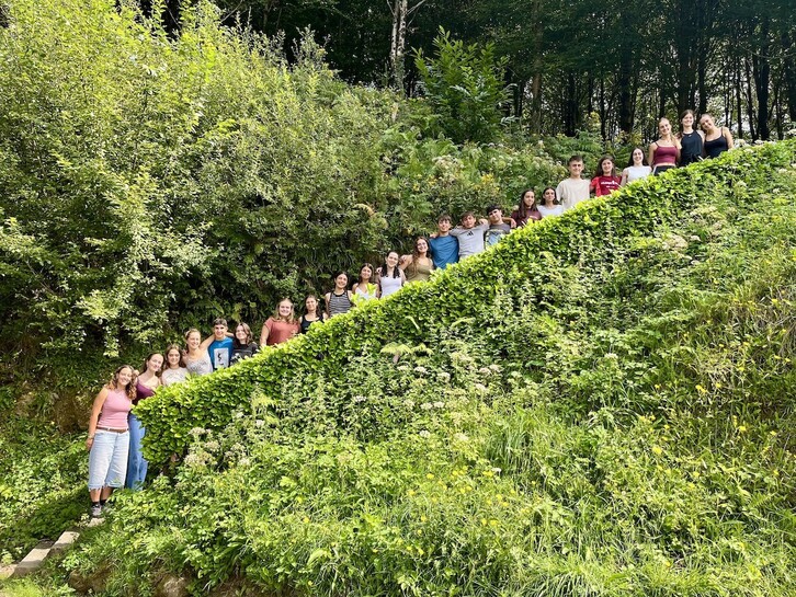 Egonaldian parte hartu duten gazteak.