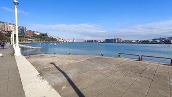 Darsena de la Benedicta, en Sestao.