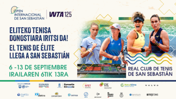 Cartel del Open Internacional WTA125 de Donostia.