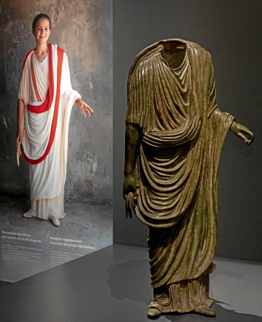 La estatua se puede visitar en el Museo de Nafarroa.