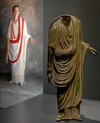 La estatua se puede visitar en el Museo de Nafarroa.