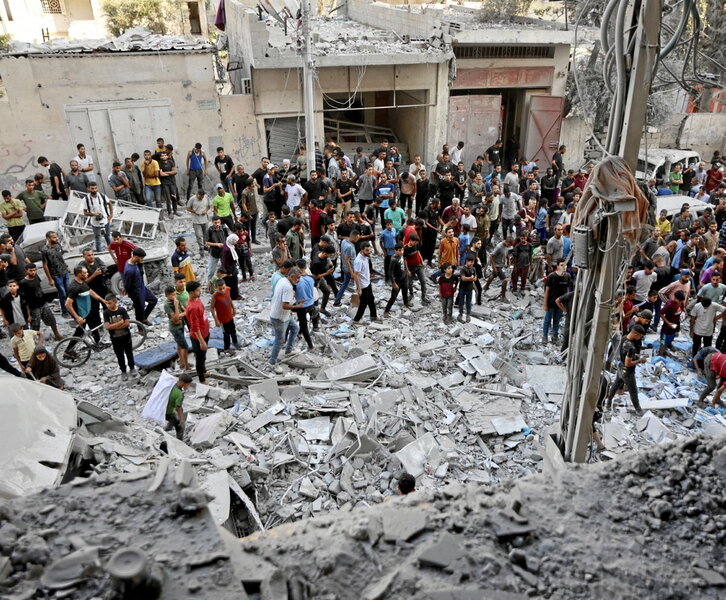 Devastación total en la Ciudad de Gaza.