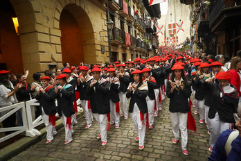Desfile de la compañía Jaizkibel del año pasado.