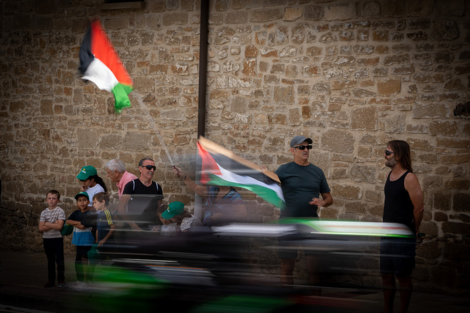 Bandera palestinarrak Erriberrin.