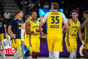 El jugador sueco de Bilbao Basket Melwin Pantzar estará en los cruces del Eurobasket.