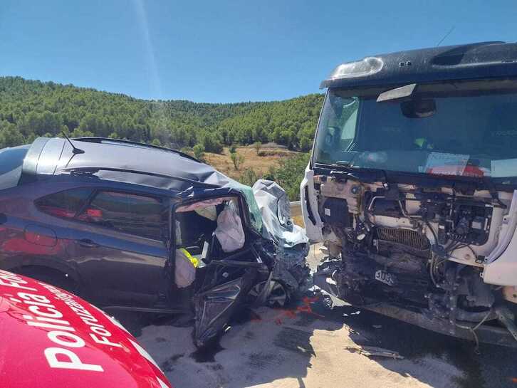 Carretera N-113, a su paso por Fitero.