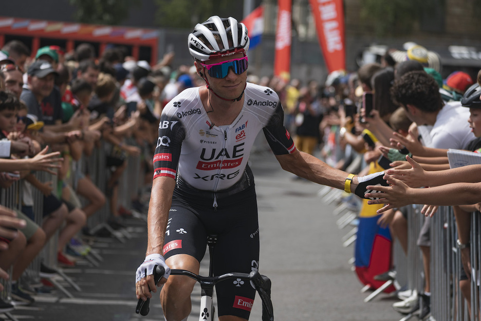 Felix Grossschartner, del equipo UAE. Felix Grossschartner, del equipo UAE.