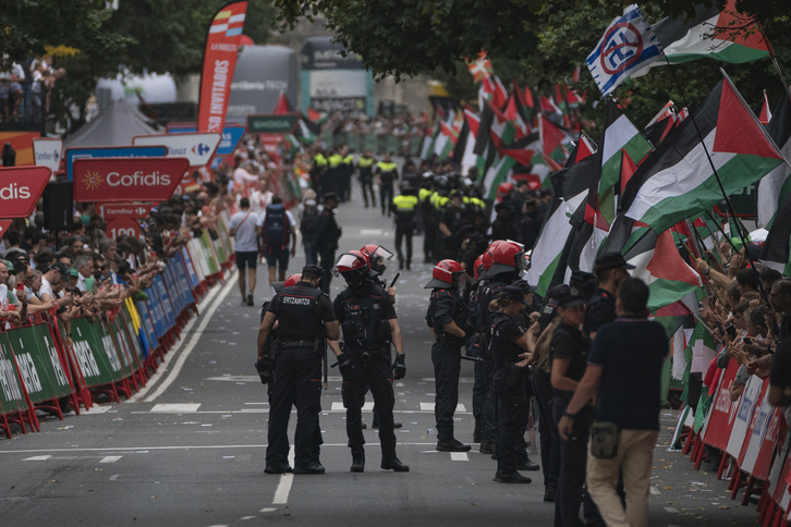 Imagen de la meta de Bilbo a la que no llegó la etapa.