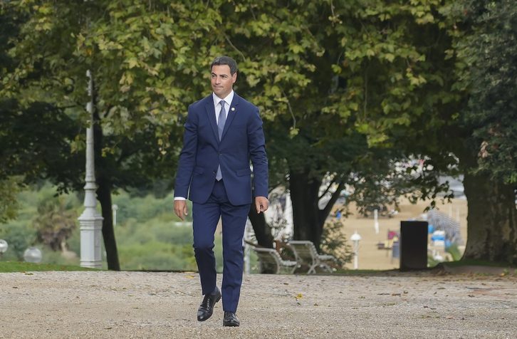Imanol Pradales, en el palacio de Miramar de Donostia, en la apertura del curso político.