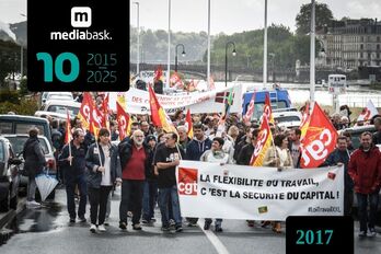 Dans le cortège bayonnais. (Archive)