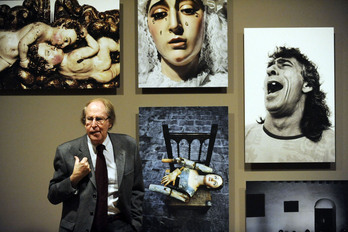 Schommer bere lanetako batzuekin Bilboko Arte Ederretako Museoan.