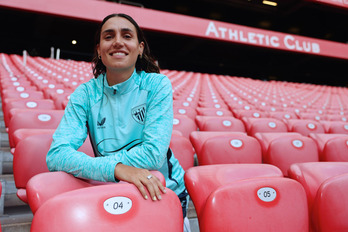 Bibi Schulze, en San Mamés.