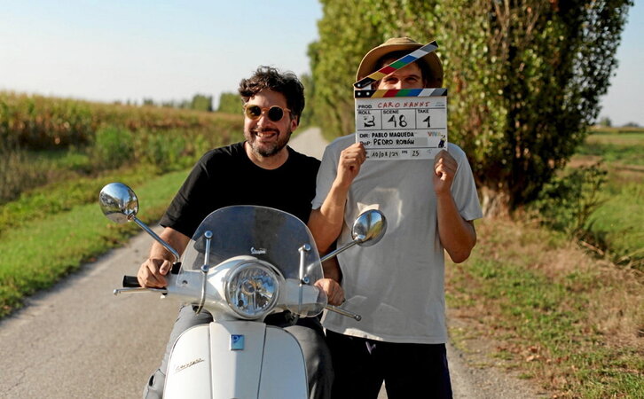 Imagen del rodaje de «Caro Nanni».